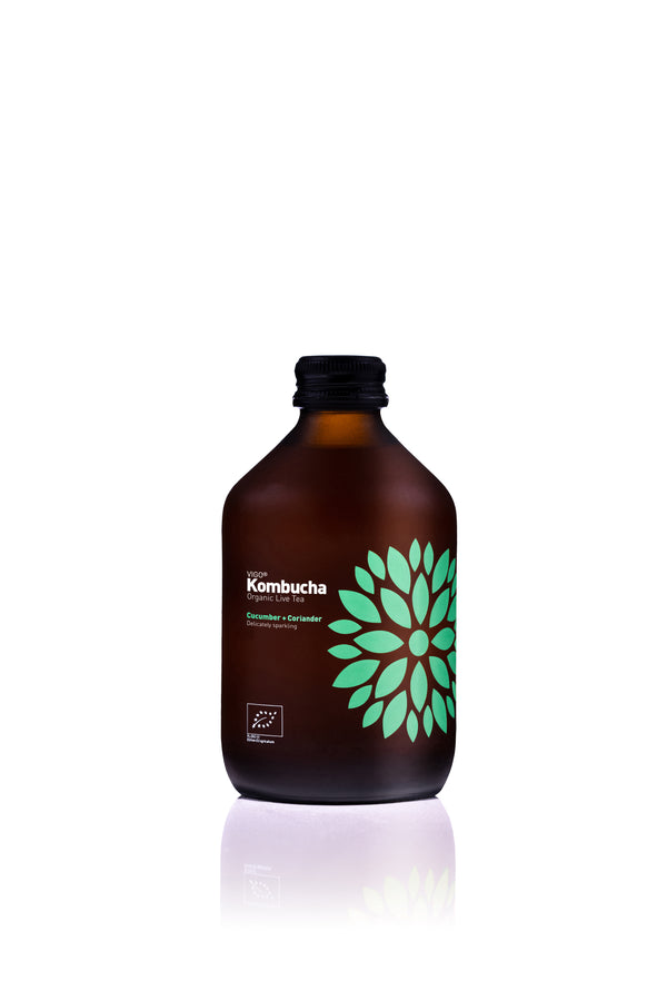 Kombucha Bio Castravete + Coriandru, 330ml