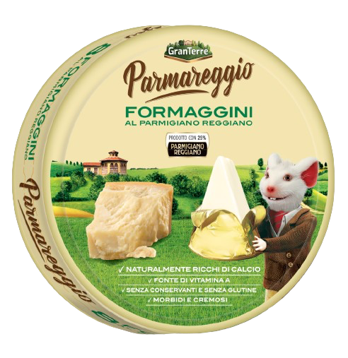 Brânză Tartinabilă Parmareggio Formaggini cu Parmezan, 140 g