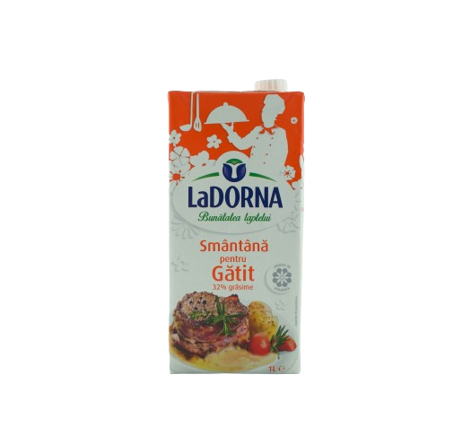 Smântână pentru gătit LaDorna 32%, 1 l