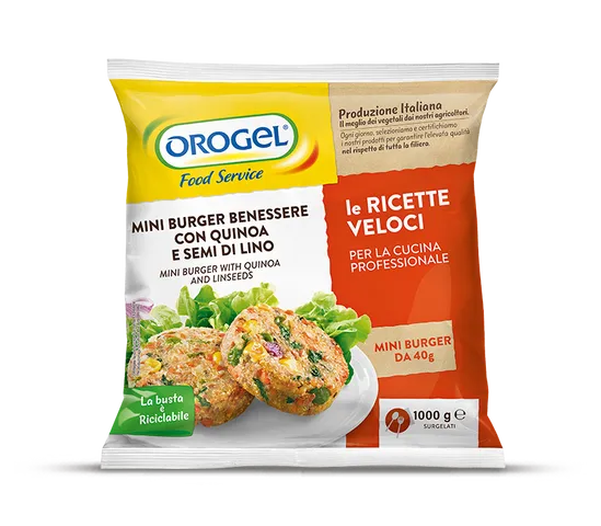 Miniburger Vegetal Orogel, 1 kg